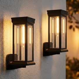 Sublume Solar Pathway Lights Outdoor 8 Pack, 3-in-1(Stake/Wall Mounted/Hang Lantern) Solar Lights Outdoor, IP65 Waterproof Solar Landscape Lights Solar Powered Garden Lighting for Walkway