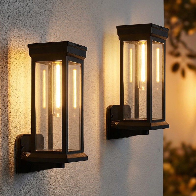 Sublume Solar Pathway Lights Outdoor 8 Pack, 3-in-1(Stake/Wall Mounted/Hang Lantern)