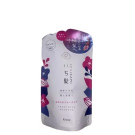 Kracie ICHIKAMI Hair Care Smoothing Shampoo Cuticle Smooth 340ml Refill Package