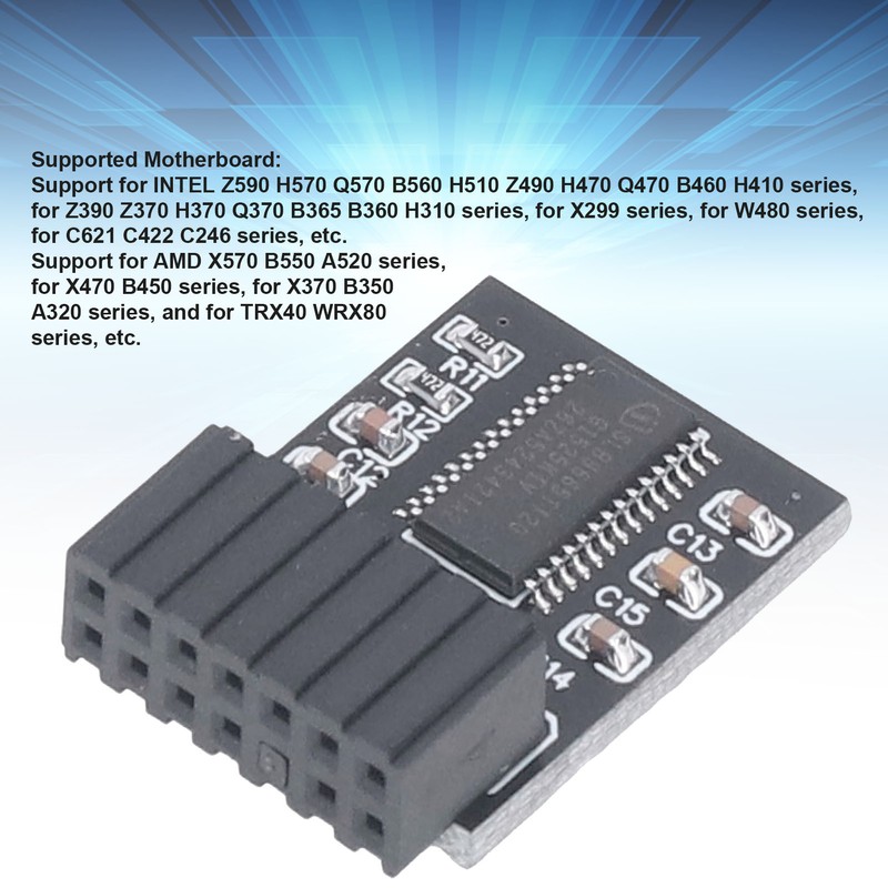 For TPM 2.0 Chip 14Pin LPC Encryption Security Module SPI