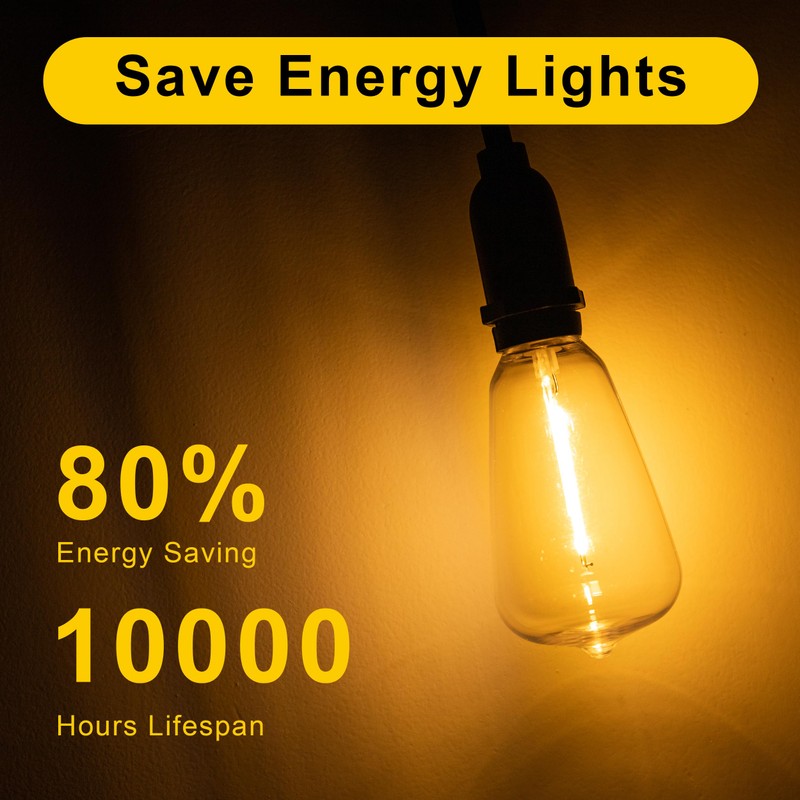 25 Pack Edison E12/C7 Low Wattage Outdoor Light Bulbs -