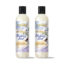 Acondicionador sin enjuague Blueberry para suavizar el cabello, desenredar 8 oz (paquete de 2)