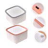 KOMBIUDA 2Pcs Convenient Desktop Trash Bin with Lid Creative Rubbish