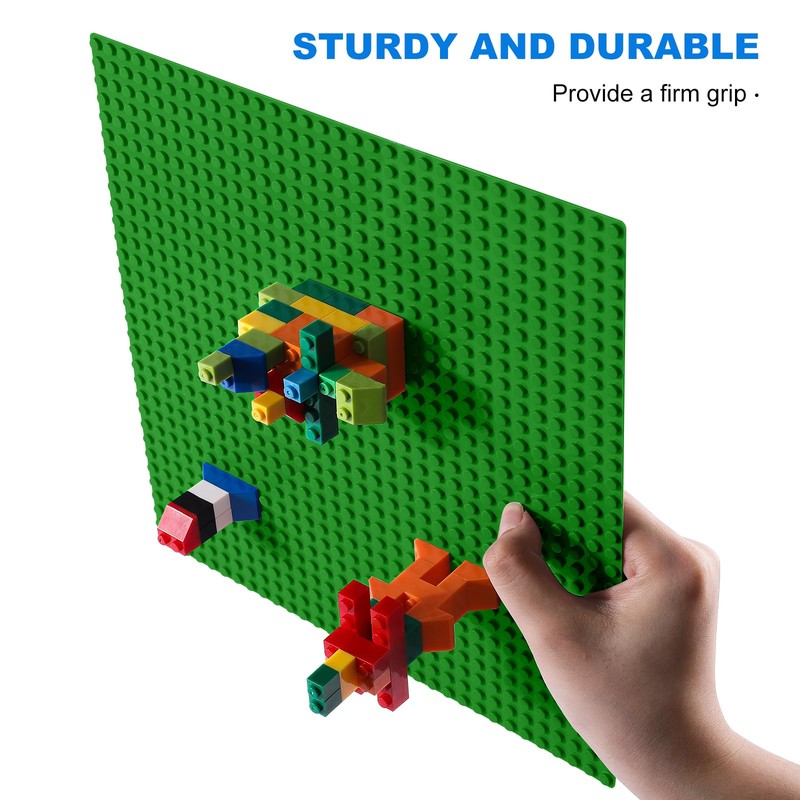 Pokiiulk Classic Baseplates Building Plates, 2 Pack 10" x 10"
