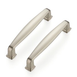 Ravinte 20 Pack Solid 3-3/4 Inch Kitchen Cabinet Handles Brushed Nickel Cabinet Pulls Satin Nickel Drawer Pulls Kitchen Cabinet Hardware Kitchen Handles for Cabinets Cupboard Handles Drawer Handles