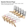 10 Pcs Banana Plugs 24K Copper Gold Plated Aluminum Case