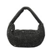 UMREN Bling Full Glitter Knotted Handbag for Women Crystal Rhinestone