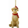Yellow Labrador Christmas Tree Ornament Figurine Statue Sculpture