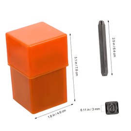 jojofuny 1set Metal Letter Punch Stamping Kit for Jewelry Making Alphabet and Number Stamps for Crafting Projects Easy Use Storage Box Included