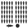 HEJINYUN Push Rivet Clips Rivets Plastic Black (6mm 50pcs) Fastener