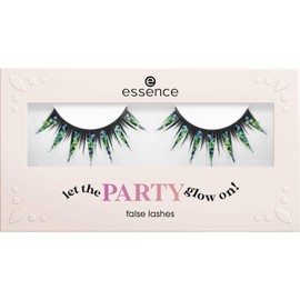 essence let the party glow on! False lashes, fake lashes, false lashes, #02 You Glow Me Away, multi-coloured (1 pair)
