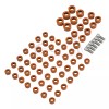 Unbranded Orange Engine Bolt Topper Caps Cover For Harley Touring