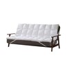 CirclesHome White Futon Mattress Toppers with Anti-Slip Anchors - Futon
