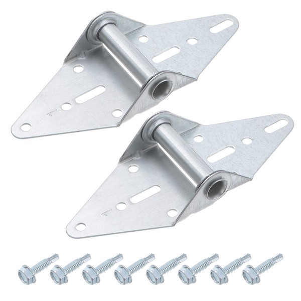 uxcell 2 Set Garage Door Hinge #1 Hinge, 14 Gauge