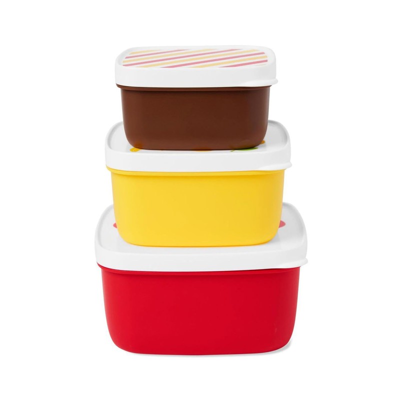 Skip Hop Toddler Snack Container Set, Zoo Snack Box Set,