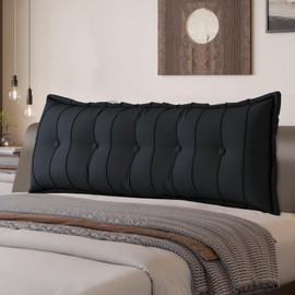 LELEFIDO Headboard Pillow Bed Rest Reading Pillow for Sitting in Bed Backrest Bolster Pillow for Support and Comfortable Position in Bed,Sofa,with Removable Cover