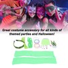 80s Earring Neon Headband Set Accessories Silicone Light Bracelets Headband
