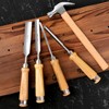 Sevender 4PCS Carpenter Chisel Wood Chisel with Wooden Handle and