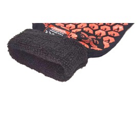 J H Heat Resistant Oven Glove:EN407 Certified 932 °F, 2 Layers Silicone Coating, Oven Mitts for Cooking, Kitchen, Fireplace,Camping, Grilling, 1 Pair