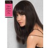 Hairdo Clip-In Human Hair Fringe Bangs Color R1HH Black -