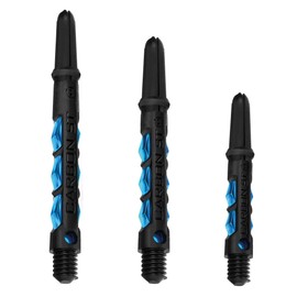 Harrows Dart Shafts Carbon ST Shafts with Pyramid Rings Tweenie Aqua Blue