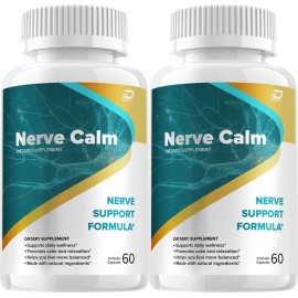 Nerve Calm (2 Pack) Nerve Calm Capsules – NerveCalm All Natural Glycogen Support