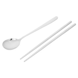 BUGUUYO Travel Stainless Steel Utensils Set with Case Portable Cutlery with Chopsticks Spoon for Camping Hiking Outdoor Adventures Lightweight Dining