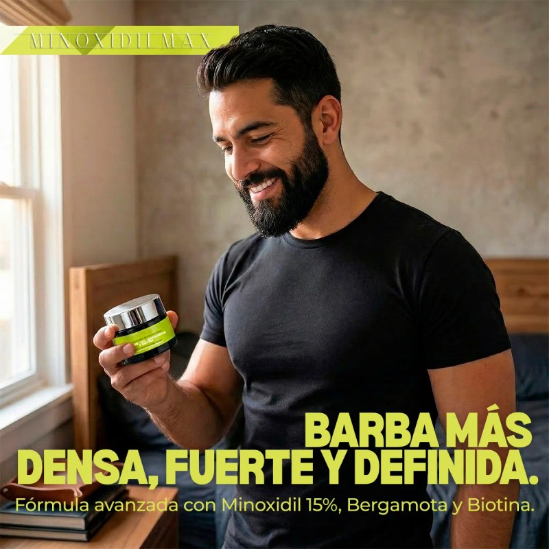 Minoxidilmax Bergamota Biotina Crema Cabello Barba