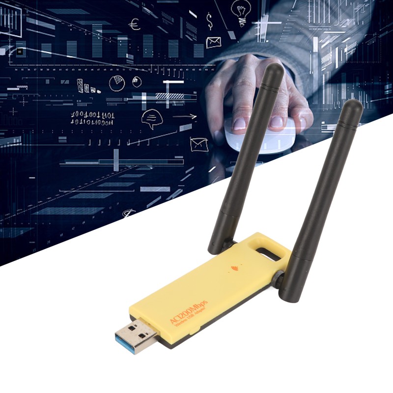 USB WiFi Adapter 2.4G 5G Dual Band Dual Antennas 802.11AC