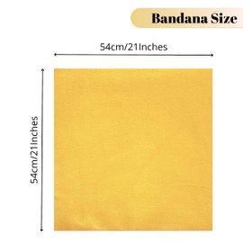 Lizzy Plain Cotton Multifunctional Bandanas Headwear Neckwear Bandana (Honey)
