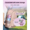 Portable Bidet for Travel & Camping - Manual Squeeze Handheld