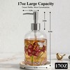 Voltogar Glass Soap Dispenser with Pump, 17 oz (500 ml)