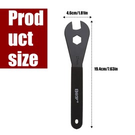 AFIODA Bicycle Wrench - 17mm Cone Spanner Tool, Heavy Duty Carbon Steel Bike Repair Wrench, Multi-Purpose Cone Wrench for Bicycle Maintenance & Repair