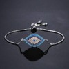 NEWBUY Trendy Gold Plated Turkish Evil Eye Bracelet Pave CZ