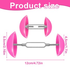 BEPSYOM 2 x Adjustable Shoe Stretchers, Shoe Stretcher, Pressing Shoes Width, TPR Shoe Support, Adjustable Shoe Width, Lightweight and Portable for Leather Shoes, Boots, High Heels, Sports Shoes (7-12 cm)