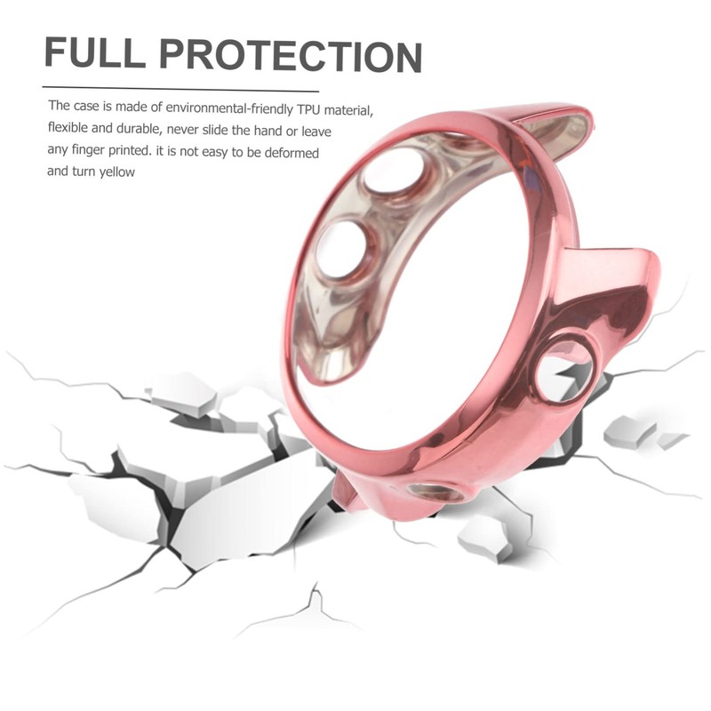 KONTONTY Electroplated Watch Case Cover for Smartwatch Protective Shell Scratch-Resistant