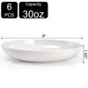 Fasmov Melamine Pasta Bowls, 6 Pack 9 inches 30 Oz