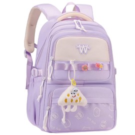 Clufar School Backpack Teenager Girls for School Travel Backpack School Women Waterproof Daypacks School Bag Boys School Bag Backpack School Bag Large for Causal Wrok, purple