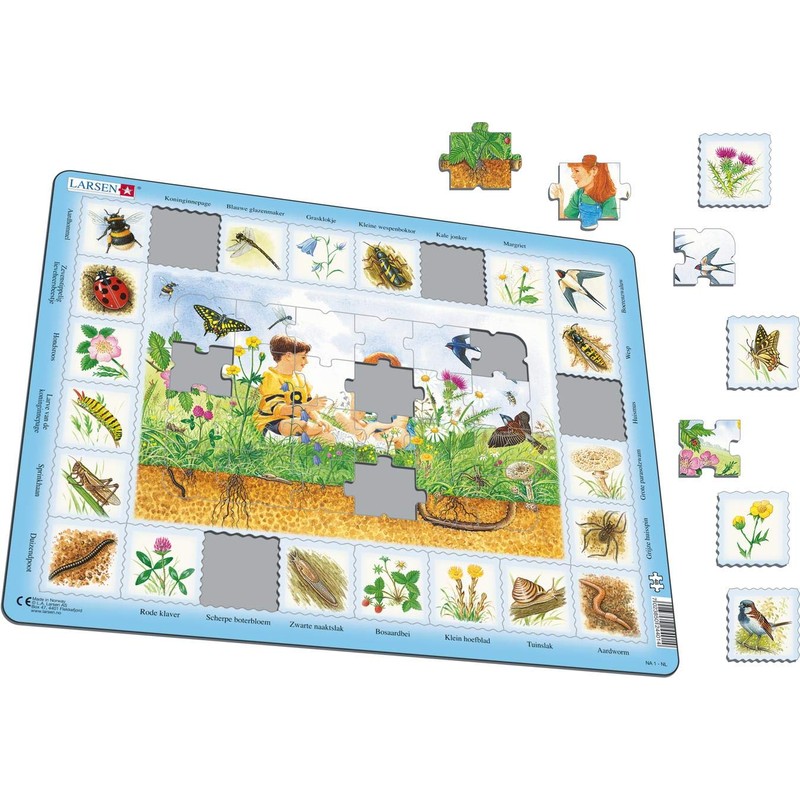 Larsen NA1 On the Meadow Dutch Edition Frame Puzzle 48