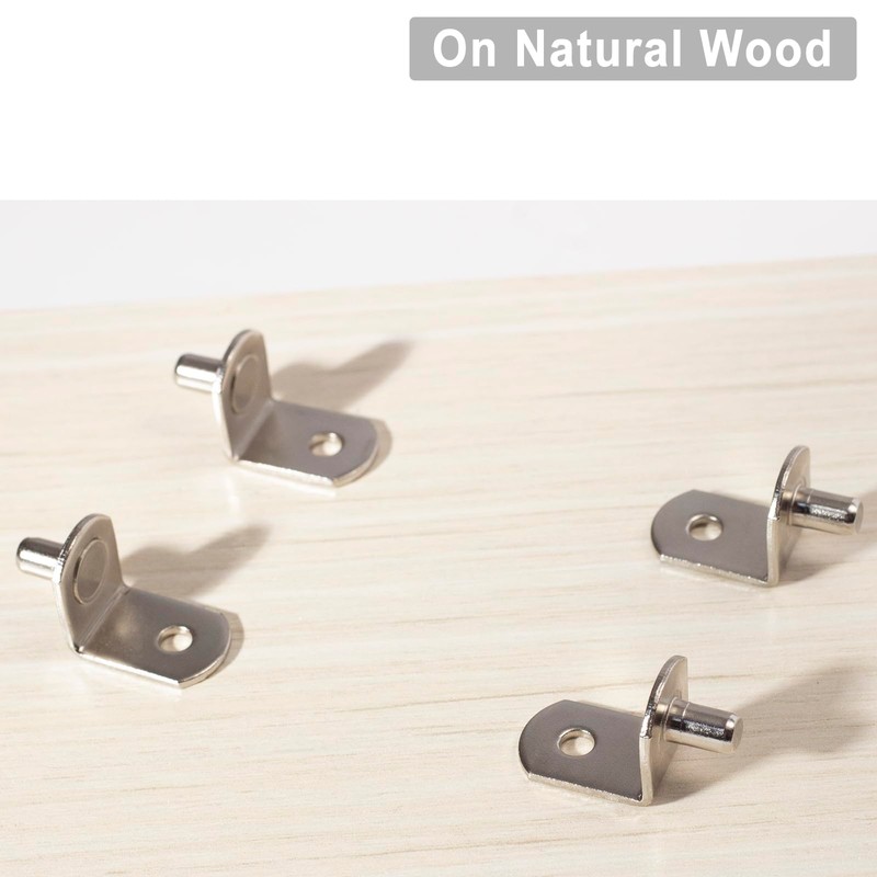 SDTWZW 5mm Shelf Pegs L-Shaped Cabinet Support Pins Bracket Style