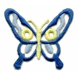 iron on patch/applique butterfly  1 7/8 x 1 3/4 inch