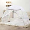 3-Person One-Touch Dome Mosquito Net with Integrated Floor 180cm