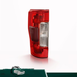 Tail Light Assembly W/Blind Spots Compatible with 2017 2018 2019 Ford F250 F350 F450 Super Duty Halogen Rear Brake Lamp, Replaces# KC3Z13405C(Left Driver Side, Without Wiring Harness and Bulbs)