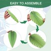 9 Stück Papier Blätter Deko – Tropische Hängedeko für Hawaii