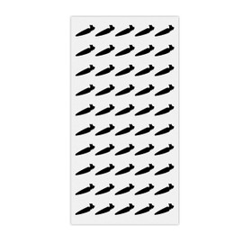 Wedding Meal Stickers - Wedding Meal Indicator Stickers - Wedding Meal Choice Stickers (50 Stickers - Carrot, Black)