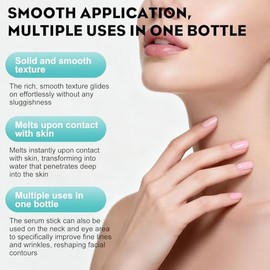 PDRN Serum Stick, Pdrn Cream Korea, Multi Balm Stick, Suitable for Face, Eyes and Neck, Provides Intensive Moisture, Gives the Skin a Radiant and Youthful Look | Geeignet für Gesicht, Augen und Hals, Spendet Intensive Feuchtigkeit, Verleiht der Haut Strahlkraft