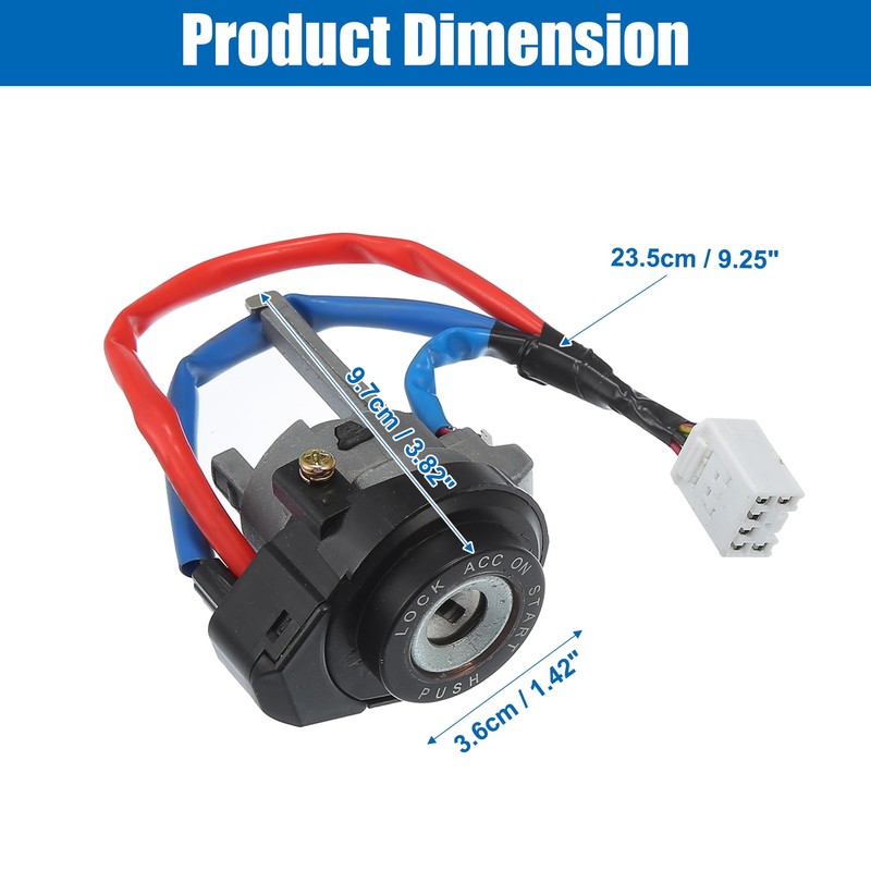ACROPIX Ignition Switch Lock Cylinder with 2 Key Kit for