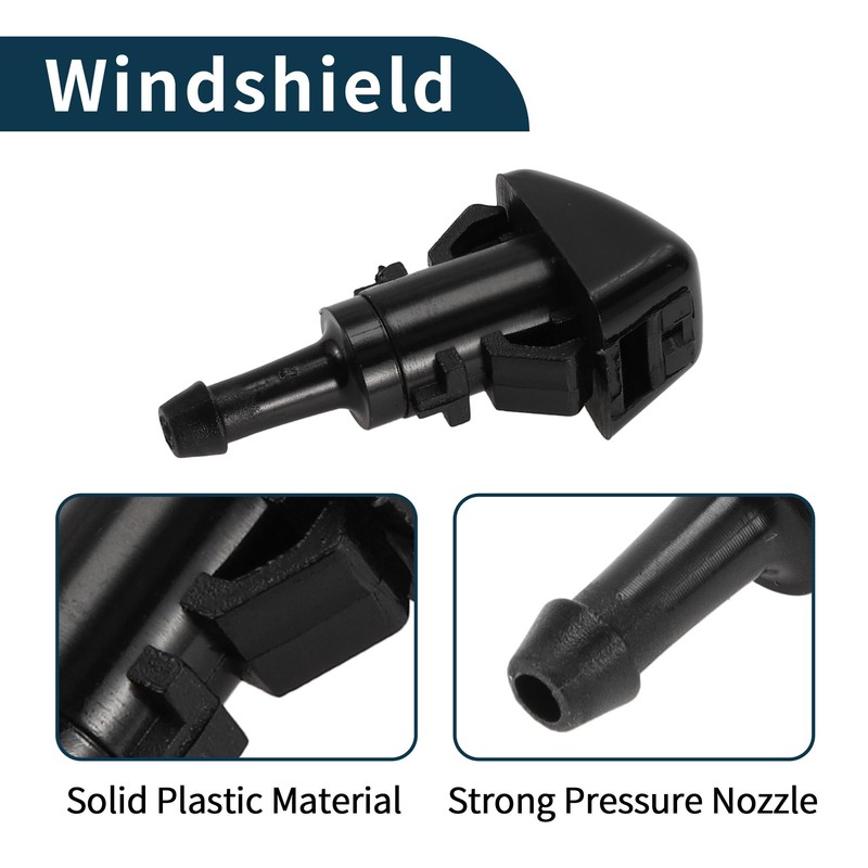 TUCKBOLD Washer Nozzle Fits Jeep Patriot 2009-2017 Front Black Window