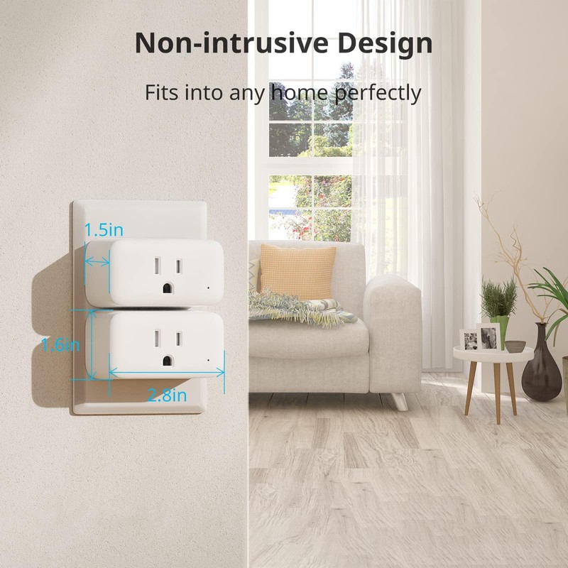【2025 New】 SwitchBot Smart Plug Mini 15A(1 Pack), Energy Monitor,