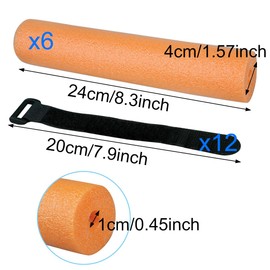 BMIROAMDFE Fishing Rod Floats Tubes for Kayaking Pole Floaters Paddle Foam Floaties for Kayaks Boats